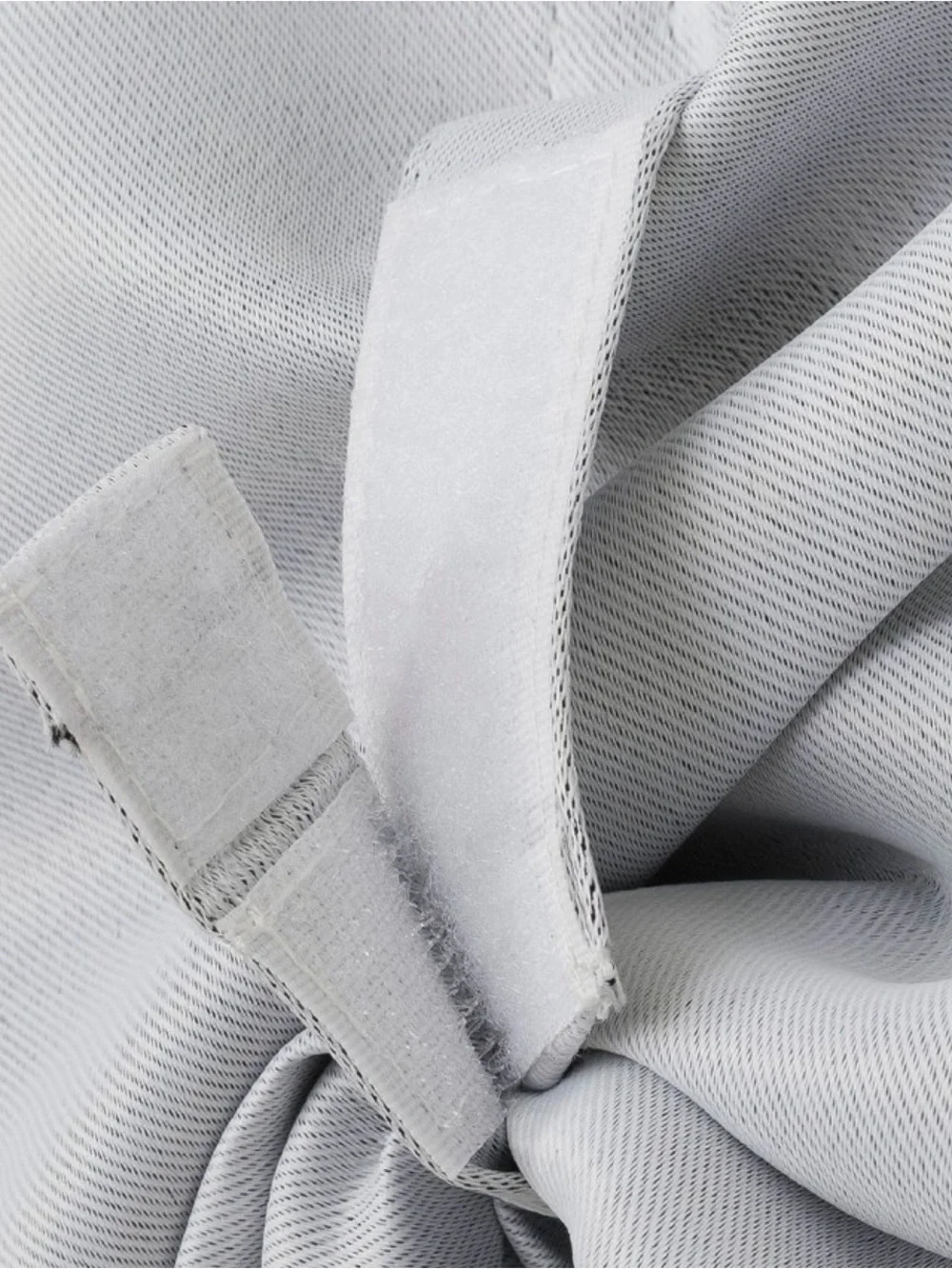 Classic White Tie-Up Roman Shade Curtain